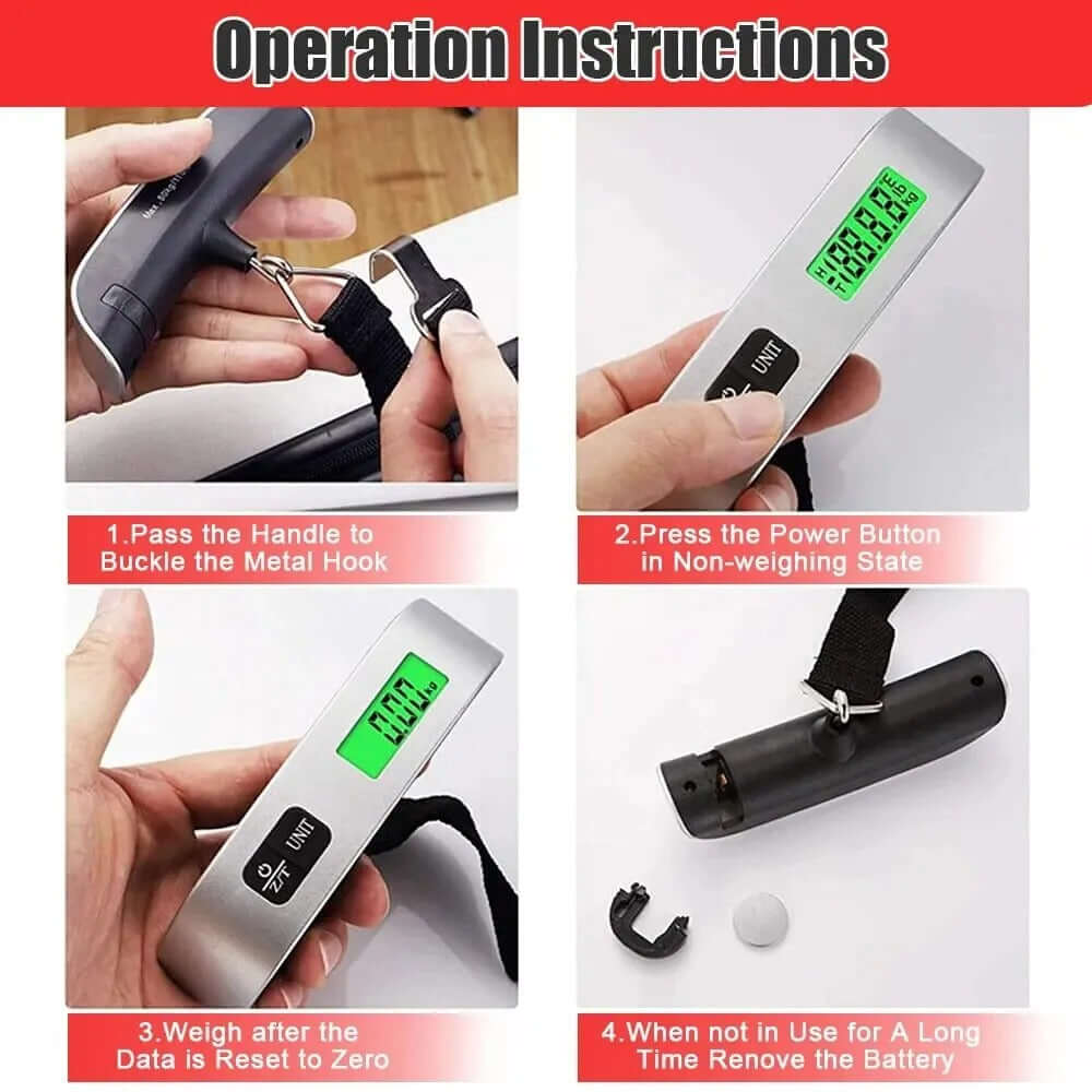  Portable Luggage LCD Scale