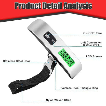  Portable Luggage LCD Scale